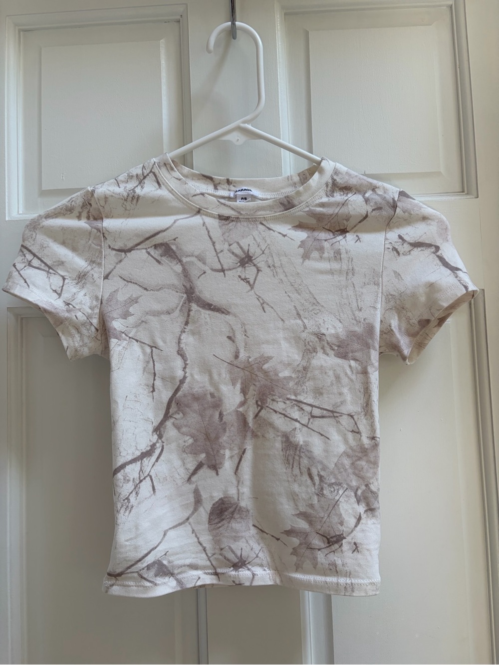 Camo Print Crop Top